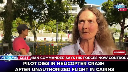 Pilot Dies in Helicopter Crash into Cairns Hotel Two Injured
