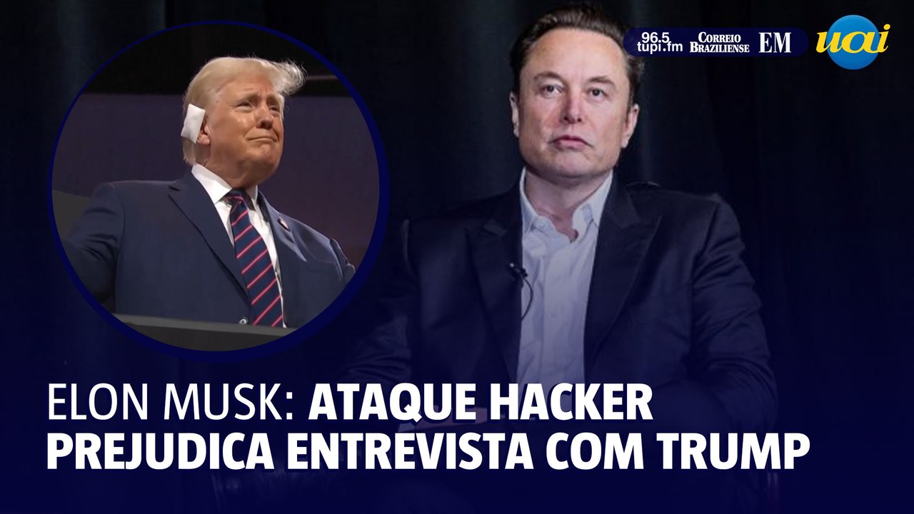 Musk diz que entrevista com Trump no 'X' foi prejudicada por ataque hacker