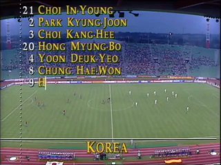 South Korea v Spain Group E 17-06-1990
