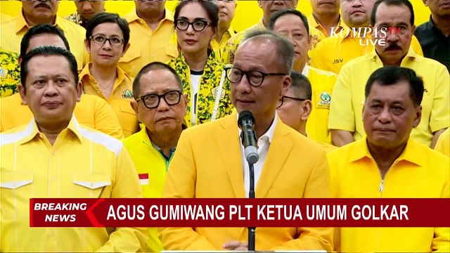 BREAKING NEWS - Tok! Agus Gumiwang Resmi Jadi Plt Ketua Umum Golkar