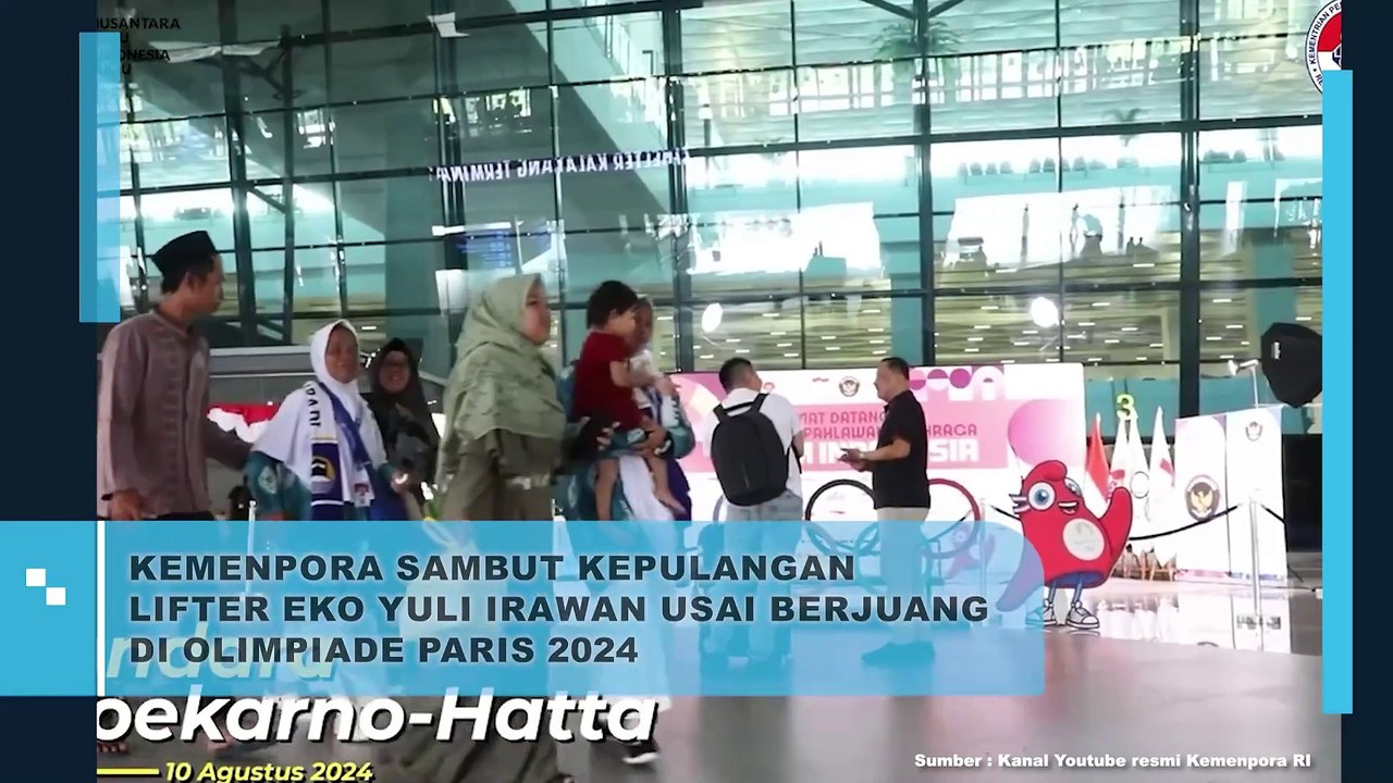 KEMENPORA SAMBUT KEPULANGAN LIFTER EKO YULI IRAWAN USAI BERJUANG DI OLIMPIADE PARIS 2024