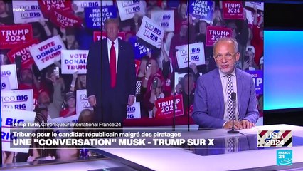 L'interview de Donald Trump par Elon Musk : "une aubaine" pour l'ex-président républicain