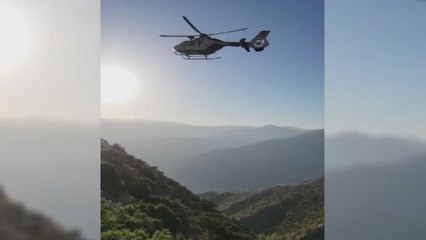 El rescate a un excursionista en Málaga que sufrió un golpe de calor en plena montaña