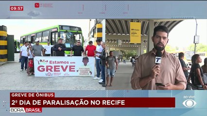 Recife registra 2º dia de greve de ônibus nesta terça (13)