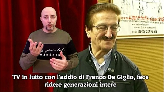 TV in lutto con l'addio di Franco De Giglio, fece ridere generazioni intere