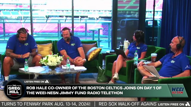 Rob Hale Co-Owner of the Boston Celtics Joins on Day 1 of the WEEI-NESN Jimmy Fund Radio Telethon