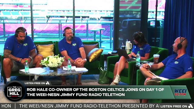 Rob Hale Co-Owner of the Boston Celtics Joins on Day 1 of the WEEI-NESN Jimmy Fund Radio Telethon