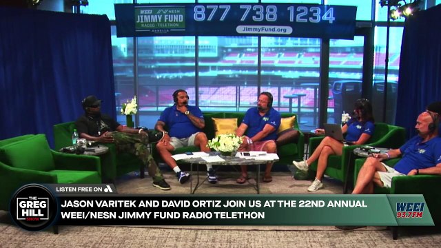 David ortiz JOINS US at the 22nd annual weei/nesn jimmy fund radio telethon