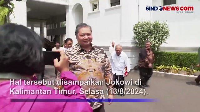 Tak Terpengaruh Langkah Mundur dari Ketum Golkar, Jokowi Pastikan Posisi Airlangga di Kabinet Aman