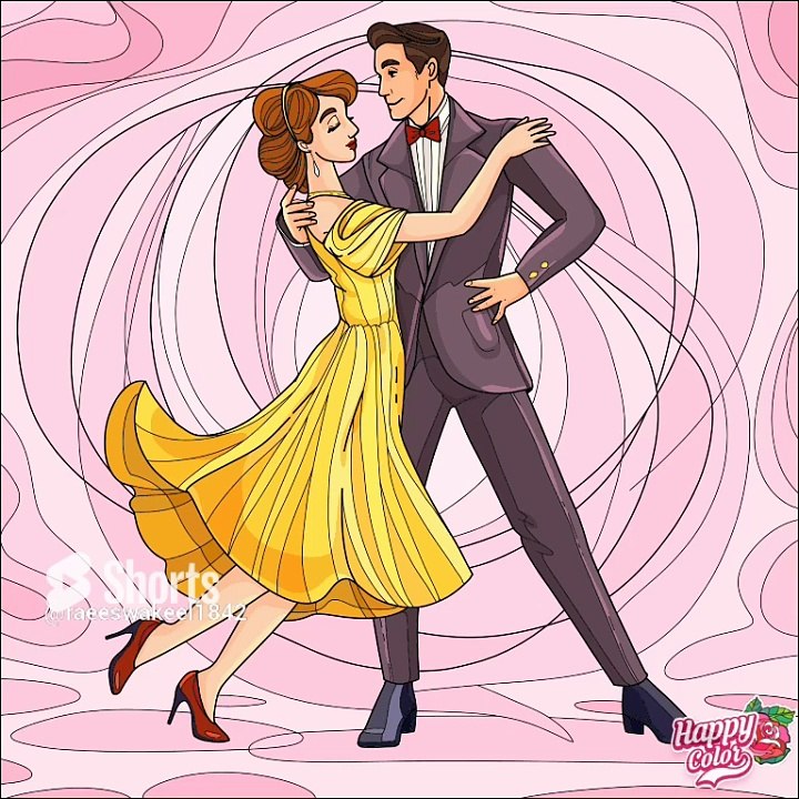 Beautiful couple dance