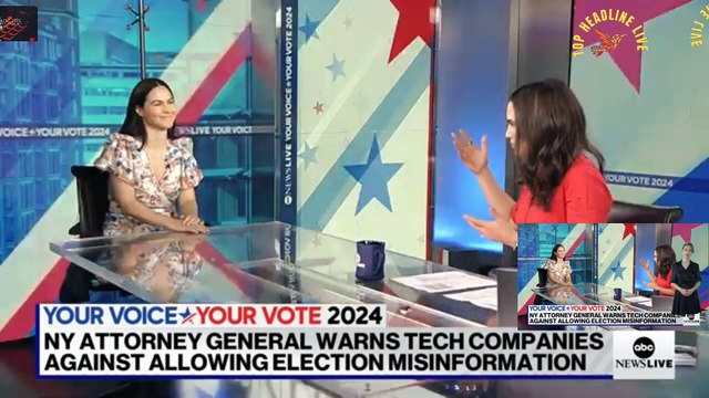 New York AG Letitia James warns against election misinformation // abc news #election