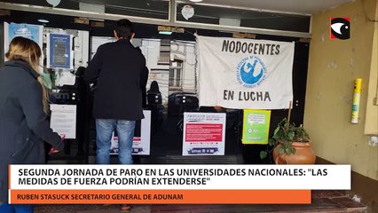 Segunda jornada de paro en las universidades nacionales las medidas de fuerza podrían extenderse
