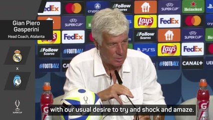 Gasperini's Atalanta ready to 'shock and amaze' in Super Cup