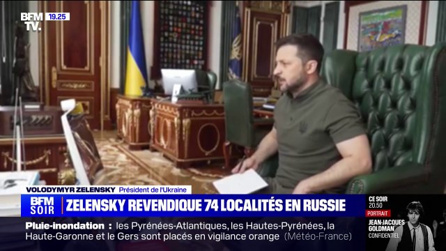Offensive ukrainienne: Volodymyr Zelensky revendique le contrôle de 74 localités en Russie