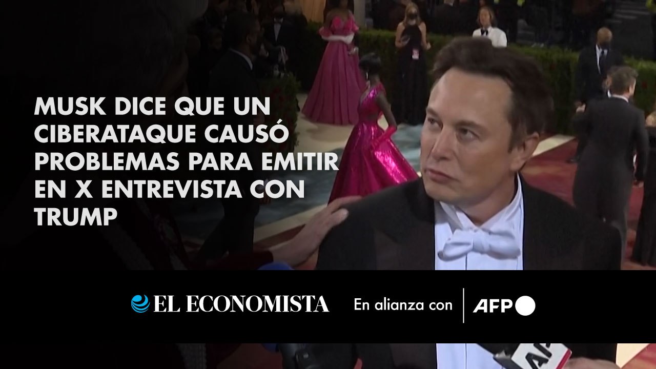 Musk dice que un ciberataque causó problemas para emitir en X entrevista con Trump