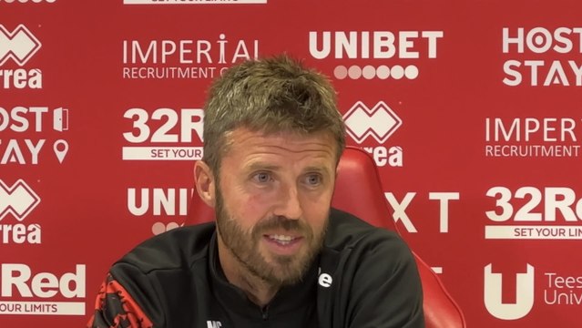 Boro boss Carrick responds to questions of pressure on cup opponents Leeds