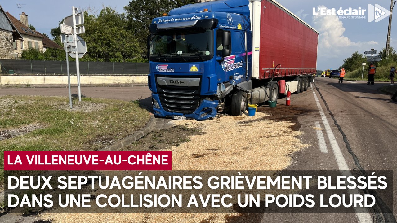 Deux septuagénaires grièvement blessés dans une collision avec un poids lourd