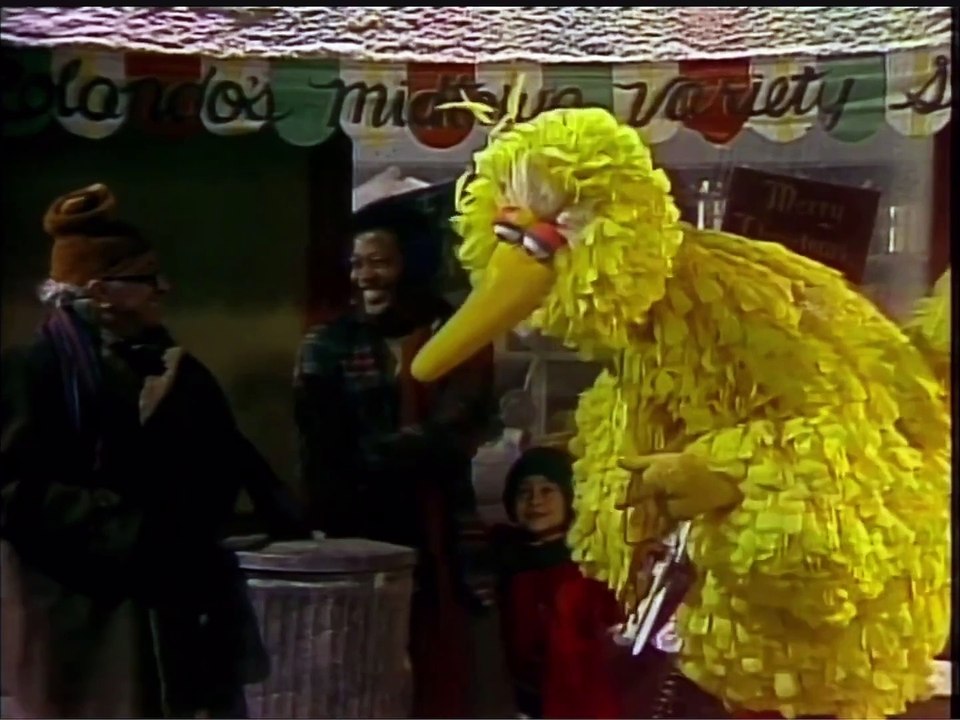 Christmas Eve on Sesame Street (1978) - Big Bird and Oscar The Grouch Down The Chimney Vanish (HD)