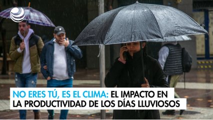 No eres tú, es el clima; El impacto en la productividad de los días lluviososVideos
