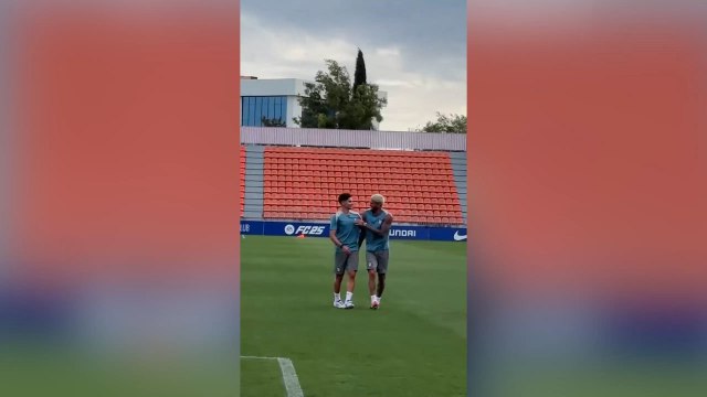 Las primeras imágenes de Julián Álvarez como atlético