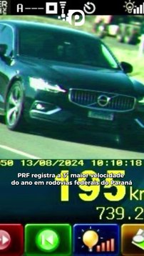 PRF registra a 3ª maior velocidade do ano em rodovias federais do Paraná