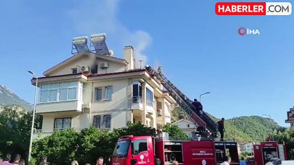 Evden çıkarılan kiracının yangın çıkardığı iddia edildi