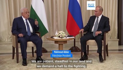 Palestinian leader Abbas 'stands with' Russia as he meets Putin on Moscow visit