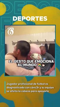 Jugador profesional de fútbol es diagnosticado con cánc3r y su equipo se afeita la cabeza para apoyarlo