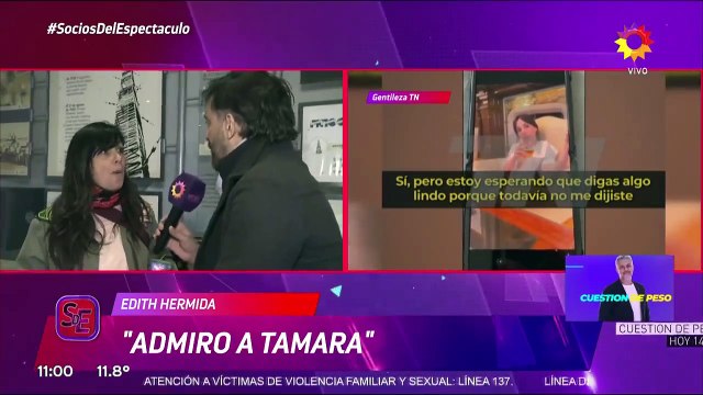Edith Hermida confesó que sabía del vínculo entre Tamara Pettinato y Alberto Fernández: Ella me dijo