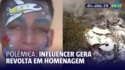 Download Video: Homenagem de influencer às vítimas de tragédia em voo pega mal e web detona