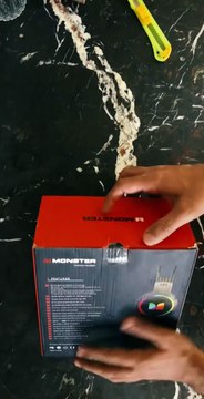 Unboxing Monster Gaming Headphones Rgb Lights - ASMR Unboxing Gaming Headset #shorts #asmrunboxing