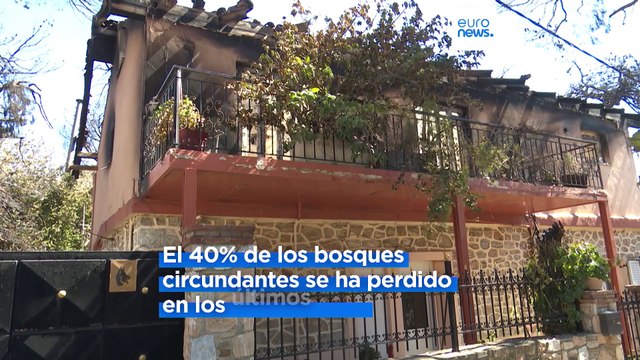 Un incendio amenaza Atenas mientras Grecia registra temperaturas récord