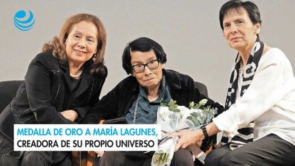 Medalla de Oro a María Lagunes, creadora de su propio universo