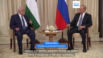 Putin encontra-se com Abbas e reafirma apoio à criação do Estado Palestiniano