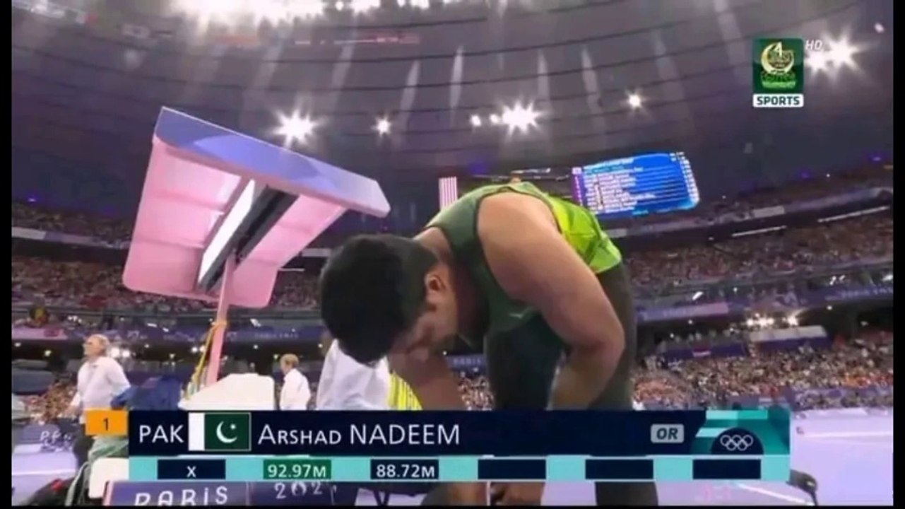 Arshad Nadeem Won Gold Medal - Arshad Nadeem Throw - Arshad Nadeem Gold medal 2024VID-20240810-WA0004