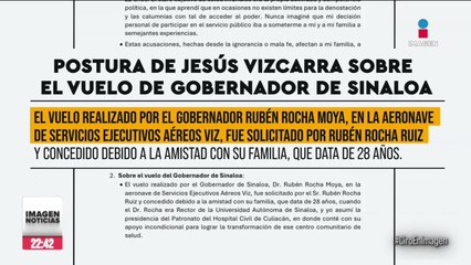 Jesús Vizcarra confirmó que sí le prestó un avión al gobernador de Sinaloa, Rubén Rocha