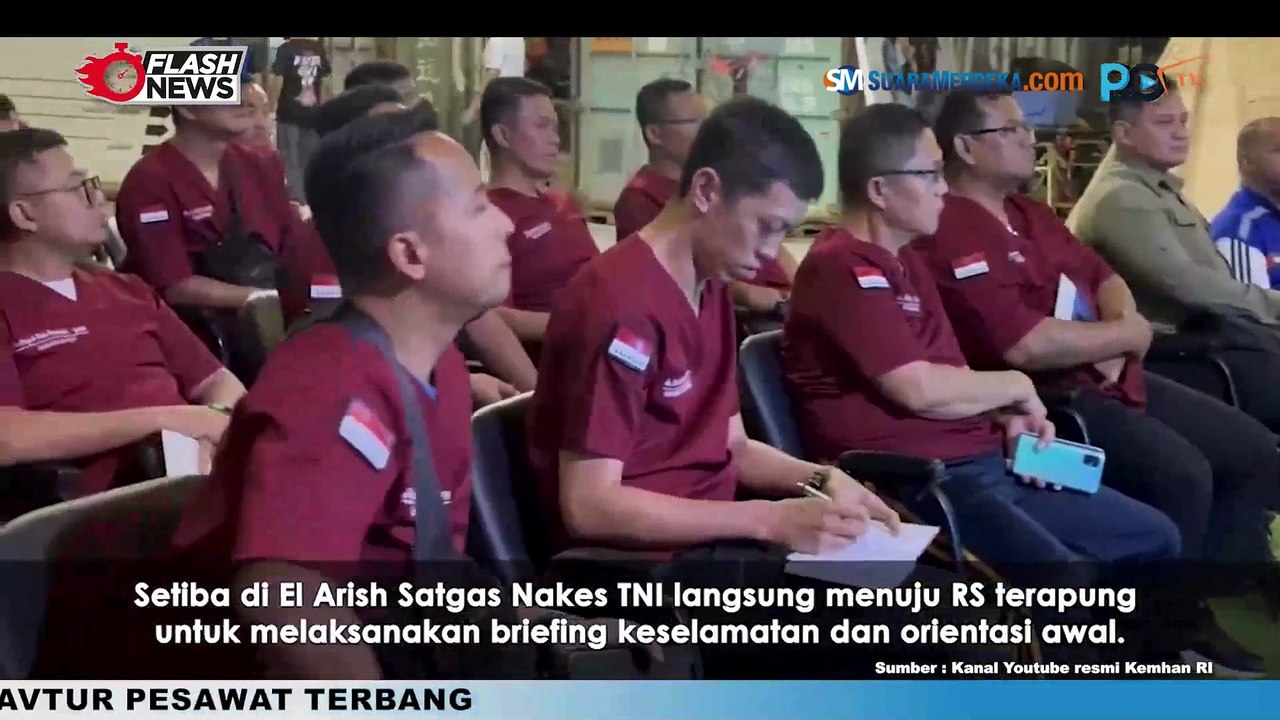 25 Satgas Nakes TNI Sudah Tiba di RS Terapung El Arish, Mesir