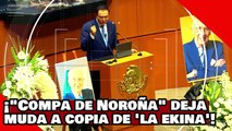 ¡VE! ¡’Compa de Noroña’ deja muda a copia de ‘la Ekina’ por usar la muerte del amigo de AMLO!