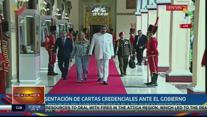 Vatican Representative delivers credentials to Venezuelan government