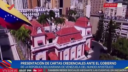 Presidente Nicolás Maduro recibió cartas credenciales del Nuncio Apostólico Monseñor Alberto Ortega