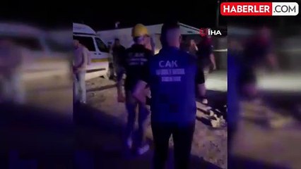 Şehir hastanesi çalışanlarının kaldığı prefabrik yapının tavanının çökmesinde 15 işçi yaralandı
