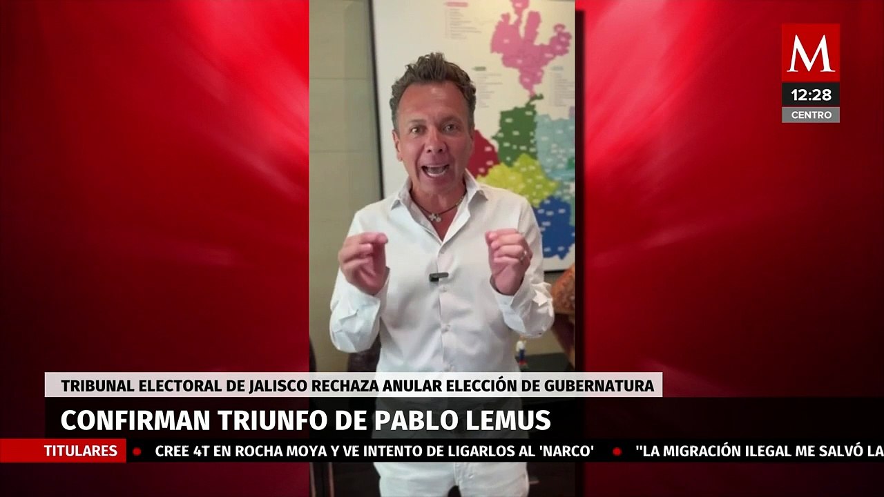 Tribunal Electoral de Jalisco confirma triunfo de Pablo Lemus como gobernador