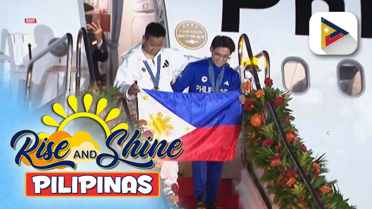 Malakas na hiyawan at palakpakan, sumalubong sa mga atletang Pinoy mula sa Paris Olympics: Carlos Yulo, nagpasalamat sa suporta at dasal ng mga Pilipino para sa mga Olympian