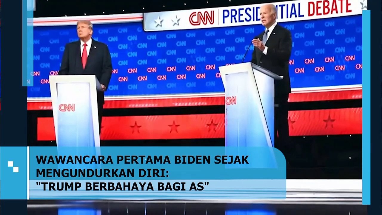 WAWANCARA PERTAMA BIDEN SEJAK MENGUNDURKAN DIRI: "TRUMP BERBAHAYA BAGI AS"