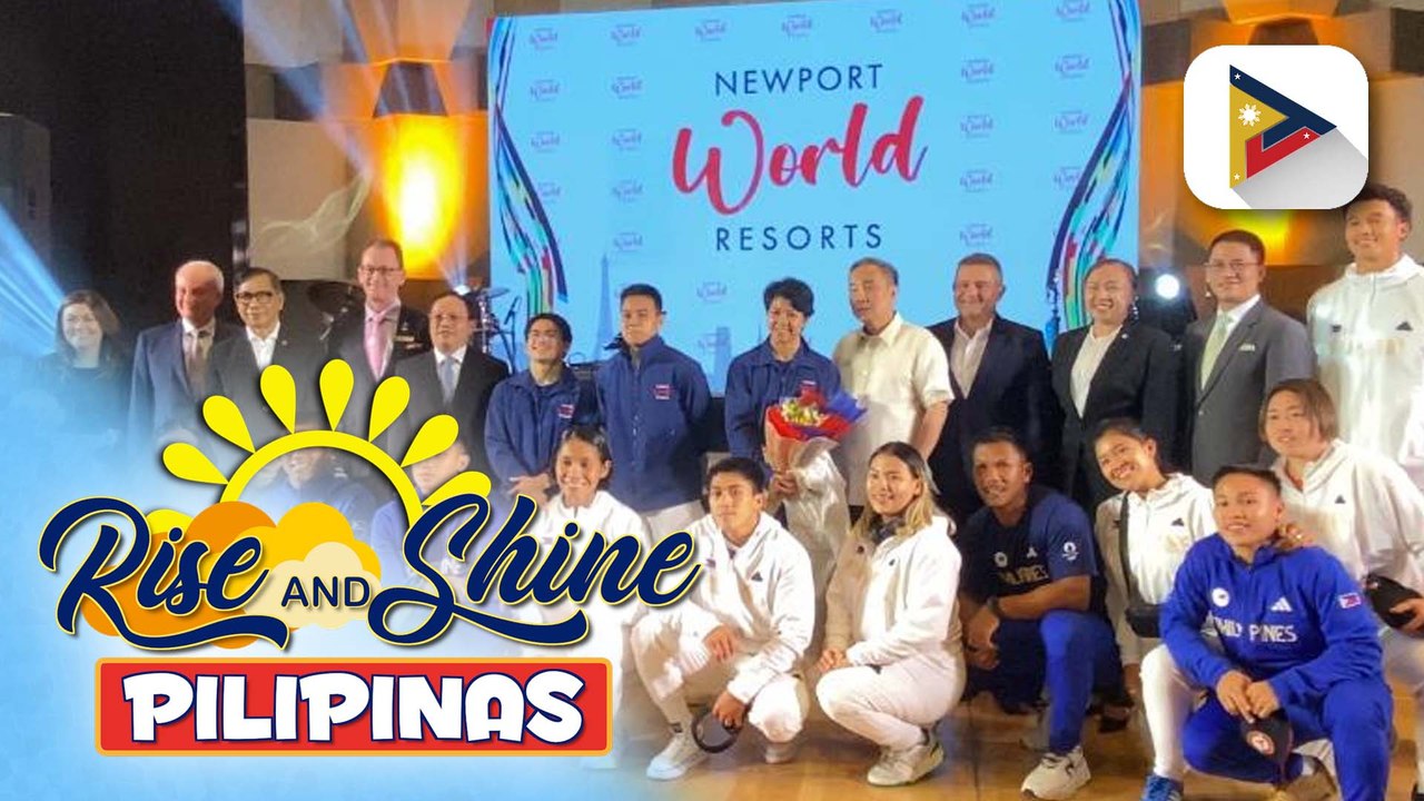 Photo opportunity para sa mga atleta, isinagawa sa Newport World Resorts sa Pasay City