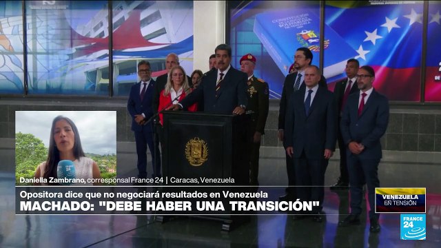 Informe desde Caracas: María Corina Machado se niega a negociar los resultados en Venezuela