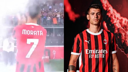 Álvaro Morata es ovacionado en su presentación con el Milan