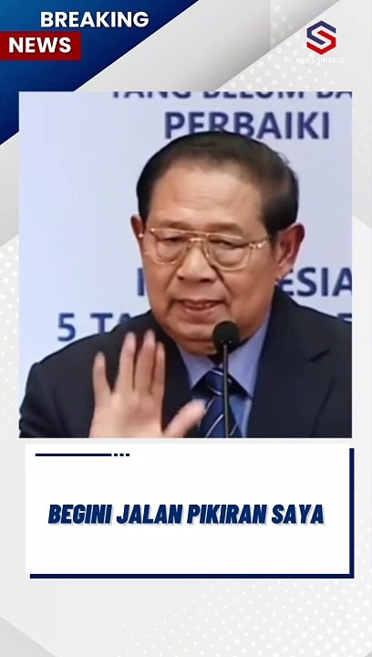 SBY BEGINI JALAN PIKIRAN SAYA