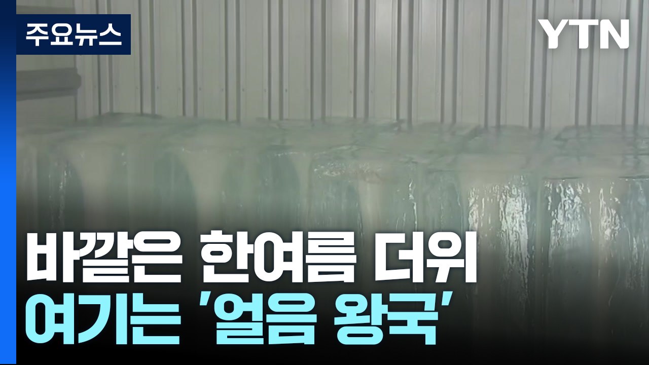 바깥은 한여름 더위가 한창인데 여기는 '얼음 왕국' / YTN