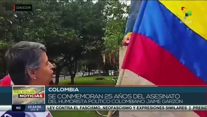 Conmemoran 25 años del asesinato del humorista político colombiano Jaime Garzón